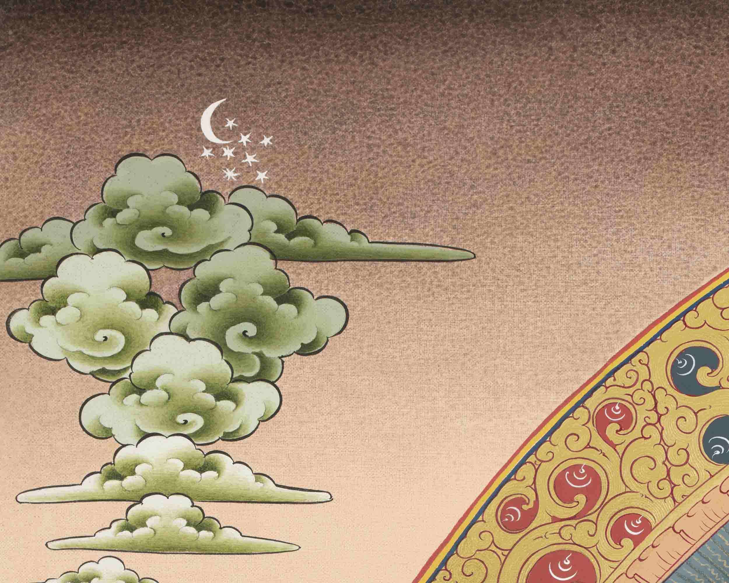 1000 Armed Bodhisattva Guanyin Chenrezig | Buddhist Thangka