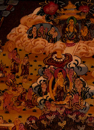 Oil Varnished Buddha life Story | Wall Decoration Painting