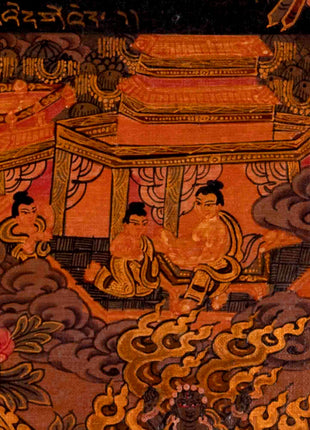 Buddha Mandala Thangka | Traditional Tibetan Artwork | Religious Wall Decors