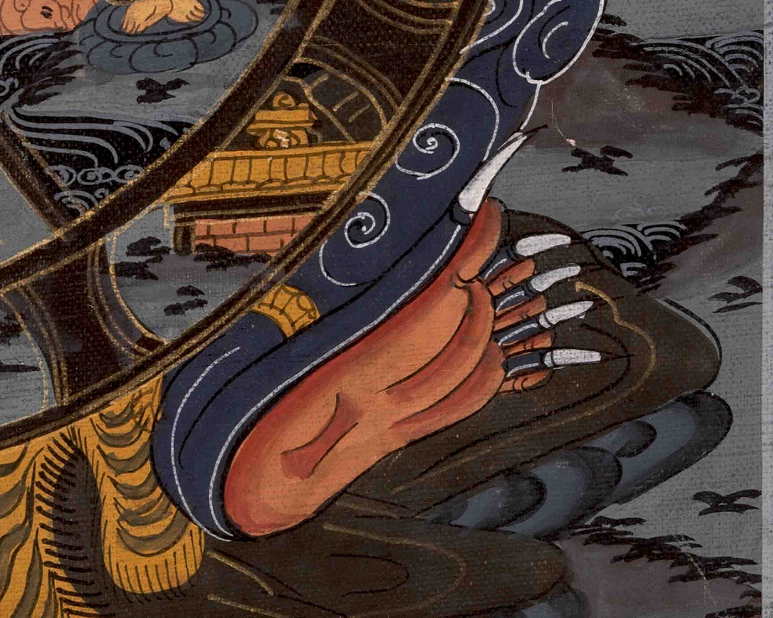 Religious Bhavachakra Thangka | Traditional Artwork | Wall Decors