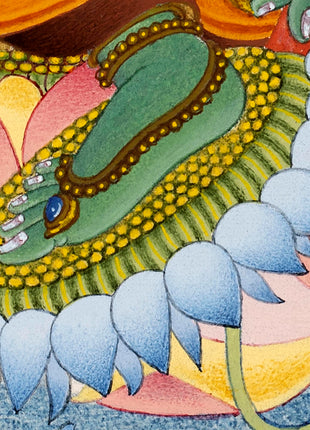 Green Tara Thangka | Himalayan Paintings | Hand-Painted with 24k Gold