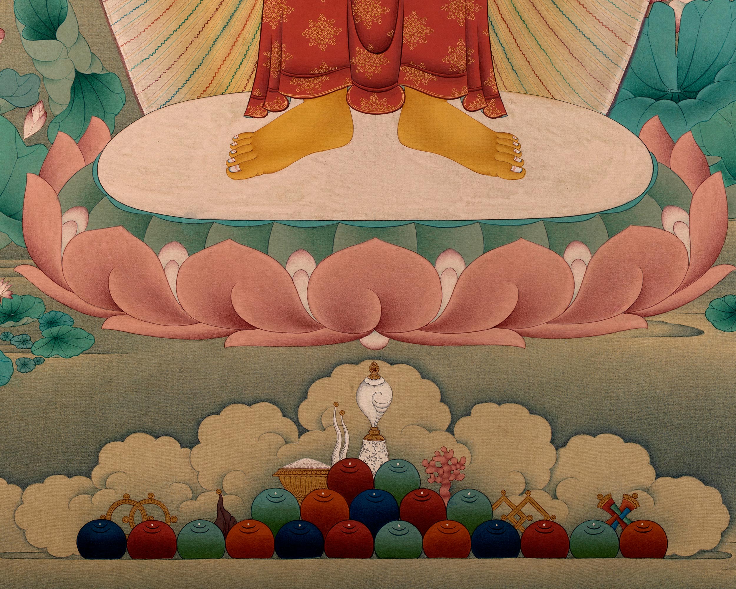 Standing Buddha Thangka | High Quality Canvas Thangka Print