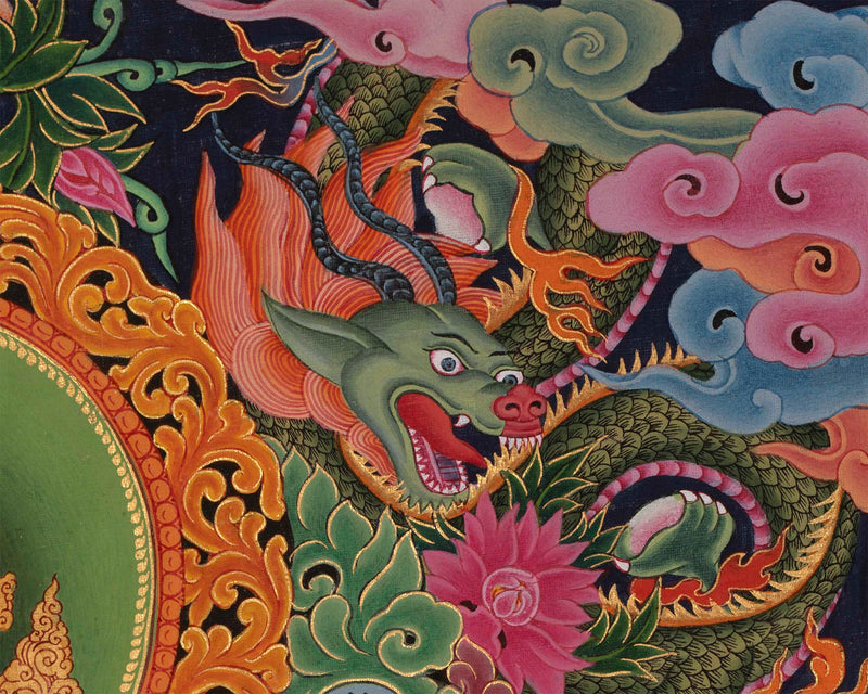 Padmapani Lokeshvara Print | Quality Thangka Painting