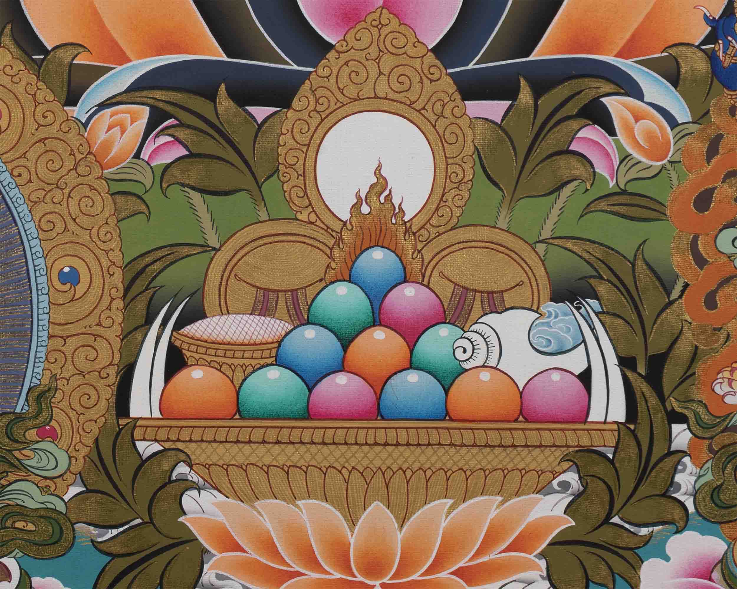 Dorje Sempa Print | Vajrasattva Thangka Print | Wall Decorations