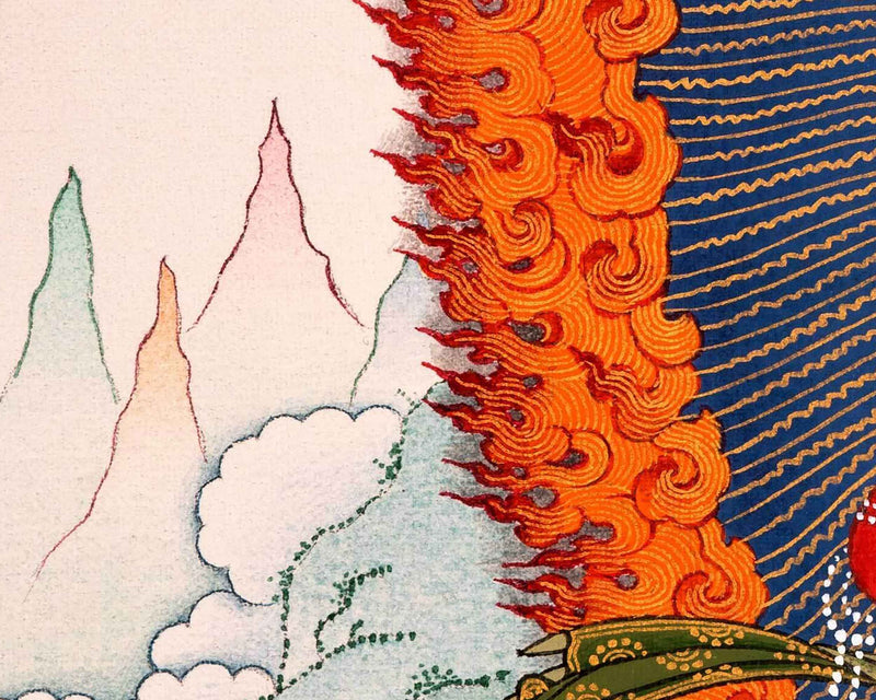 Vajravarahi Mantra Practice Thangka On Cotton Canvas | Traditional Himalayan Dakini Art