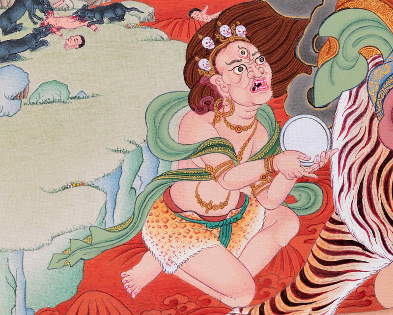 Guru Dorje Drollo Thangka | Padmasambhava's Wrathful Manifestation