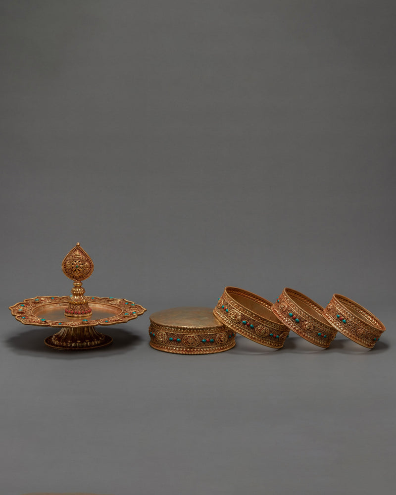 Ratna Mandala Set | Mandala Offering Set | Tibetan Handicrafts Online