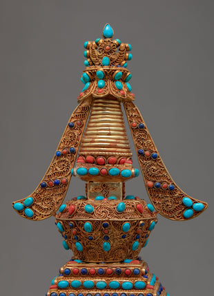 Miniature Buddhist Stupa | Buddhist Art | Ritual Items