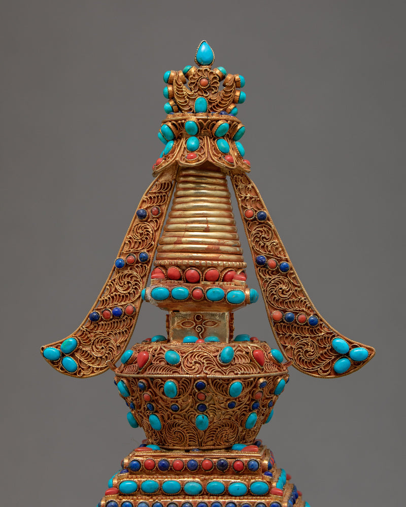 Miniature Buddhist Stupa | Buddhist Art | Ritual Items