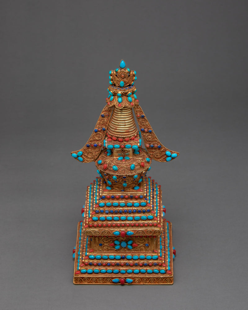 Miniature Buddhist Stupa | Buddhist Art | Ritual Items