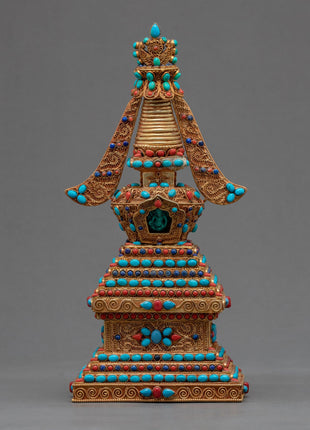 Miniature Buddhist Stupa | Buddhist Art | Ritual Items