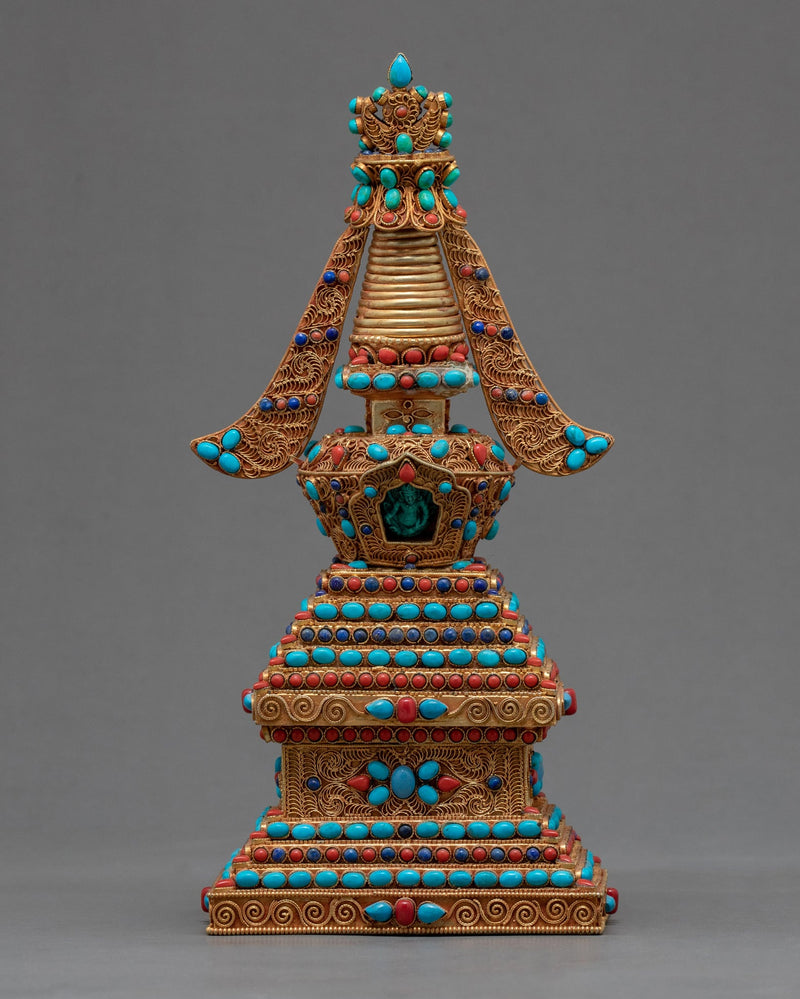 Miniature Buddhist Stupa | Buddhist Art | Ritual Items