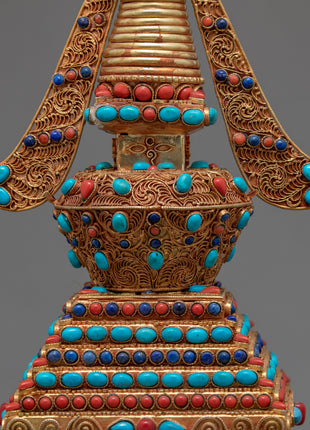 Miniature Buddhist Stupa | Buddhist Art | Ritual Items