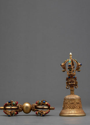 Tibetan Prayer Bell | Bell and Vajra | Esoteric Ritual Objects