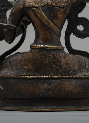 Manjushri Buddha Charm Statue | Religious Art