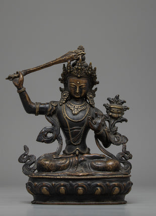 Manjushri Buddha Charm Statue