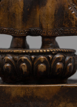 Vintage Chenresig Statue | Unique Decorative Objects | Zen Room Decor