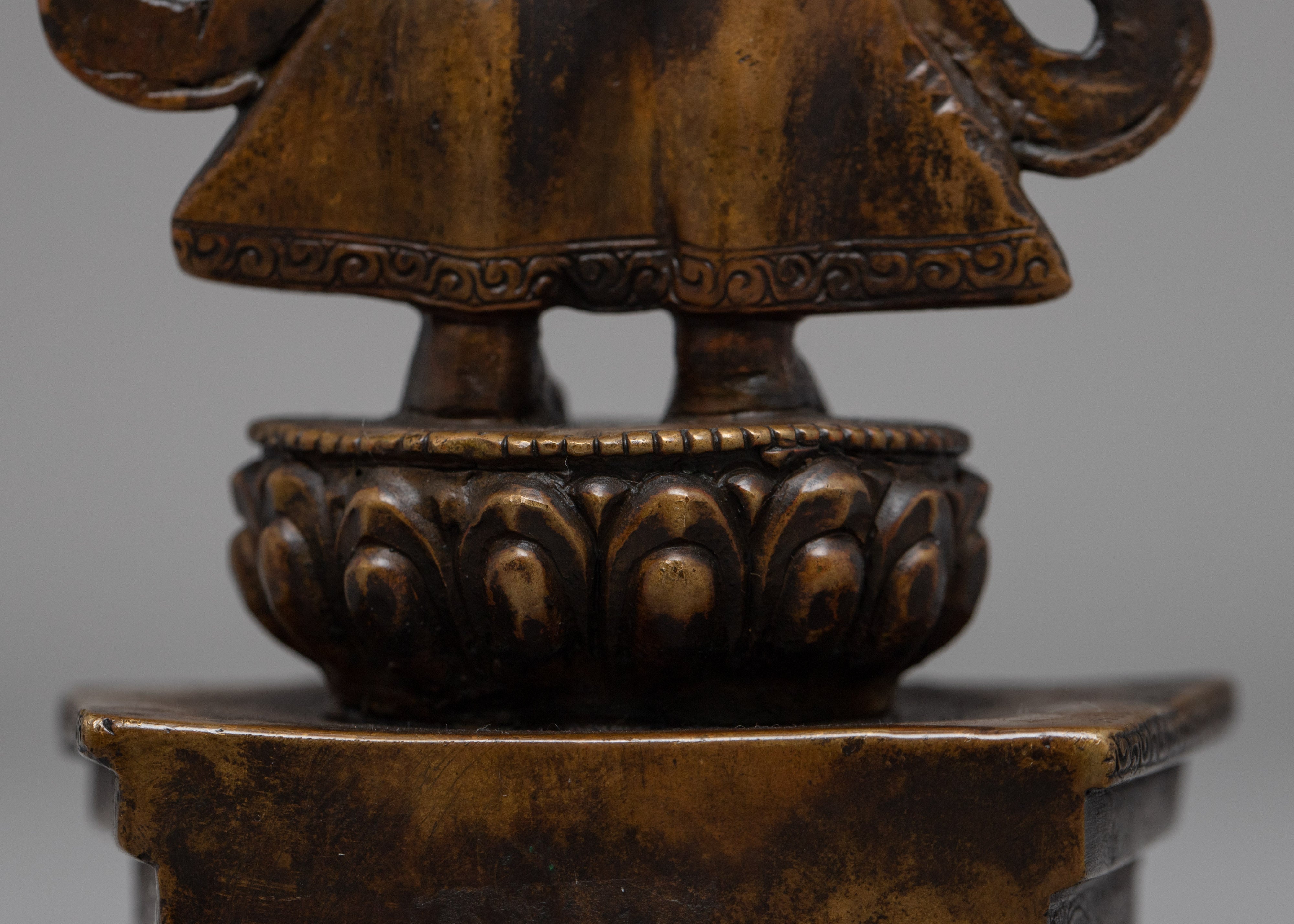 Vintage Chenresig Statue | Unique Decorative Objects | Zen Room Decor
