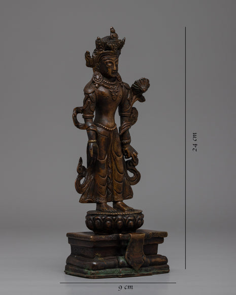 Vintage Chenresig Statue | Unique Decorative Objects | Zen Room Decor