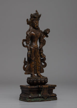 Vintage Chenresig Statue | Unique Decorative Objects | Zen Room Decor