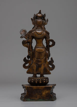 Vintage Chenresig Statue | Unique Decorative Objects | Zen Room Decor