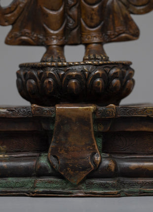 Vintage Chenresig Statue | Unique Decorative Objects | Zen Room Decor