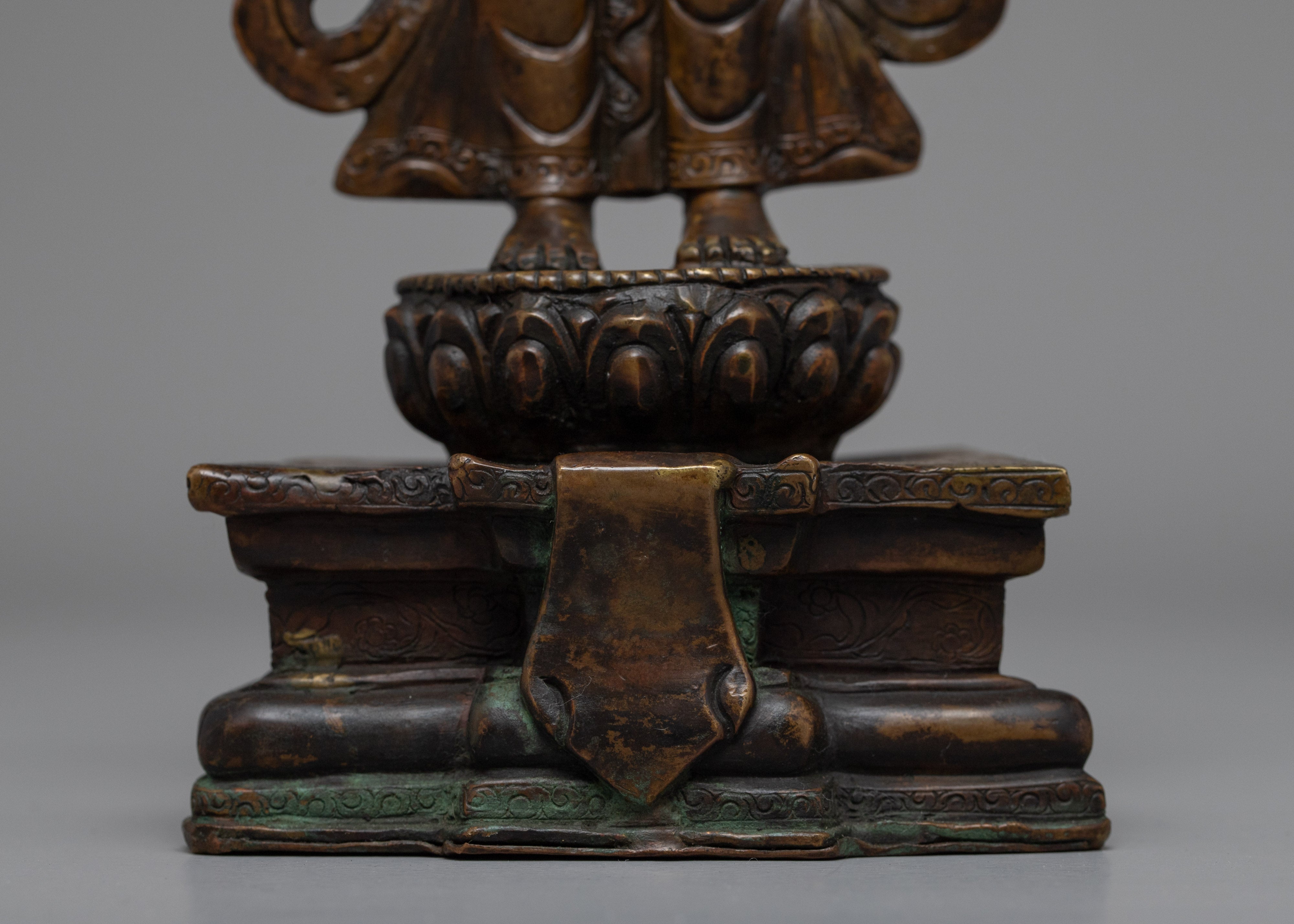 Vintage Chenresig Statue | Unique Decorative Objects | Zen Room Decor