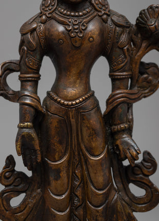 Vintage Chenresig Statue | Unique Decorative Objects | Zen Room Decor