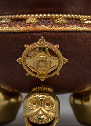 Tibet Incense Burner | Buddhist Altar Supplies | Ritual Decor Items