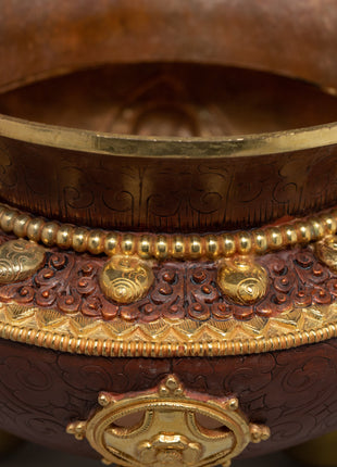 Tibet Incense Burner | Buddhist Altar Supplies | Ritual Decor Items