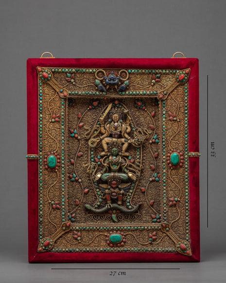 Avalokiteshvara Frame | Buddhist Wall Art | Vintage Home Decor Gift Ideas