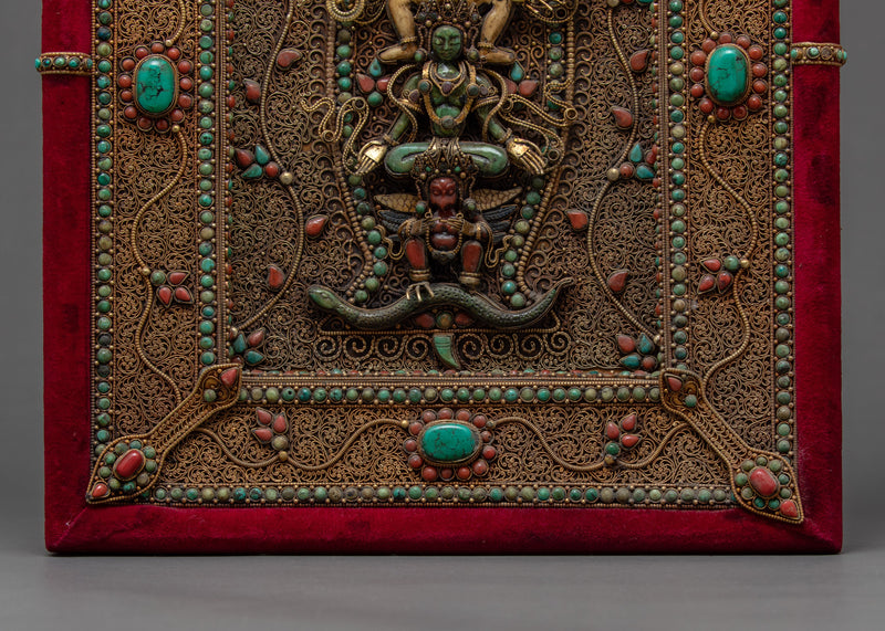 Avalokiteshvara Frame | Buddhist Wall Art | Vintage Home Decor Gift Ideas