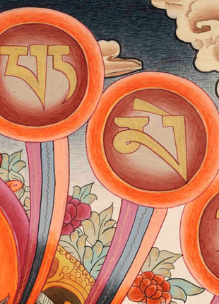 Avalokitesvara Chengrezig Thangka | Traditional Tibetan Art