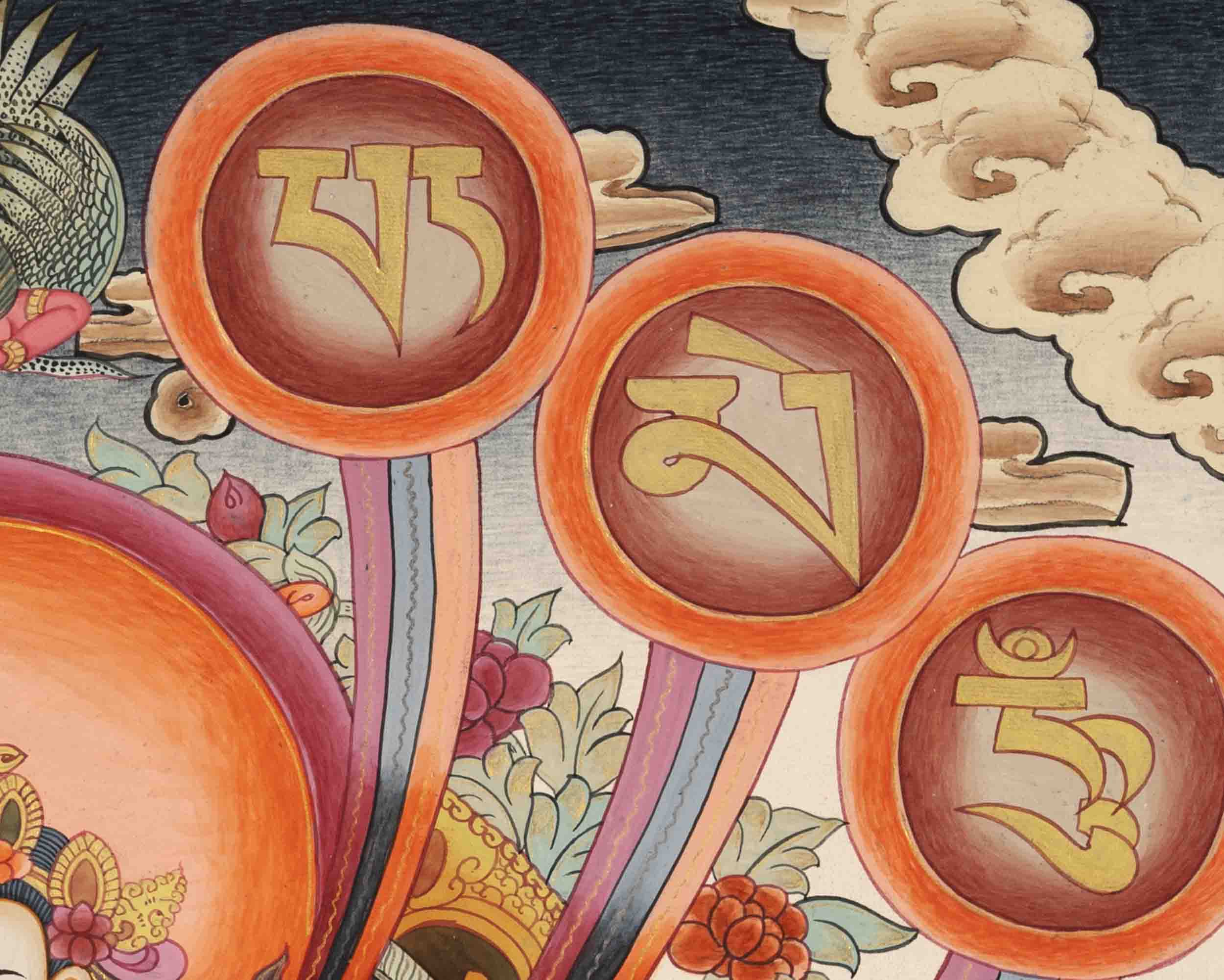 Avalokitesvara Chengrezig Thangka | Traditional Tibetan Art