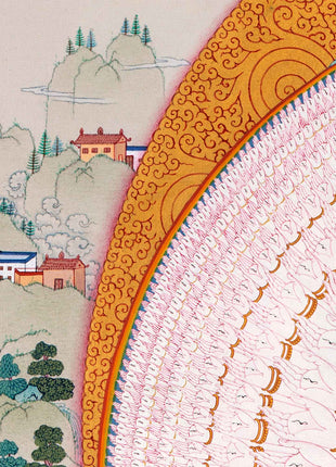 1000 Armed Chenrezig Avalokiteshvara Thangka | Tibetan Buddhist Art