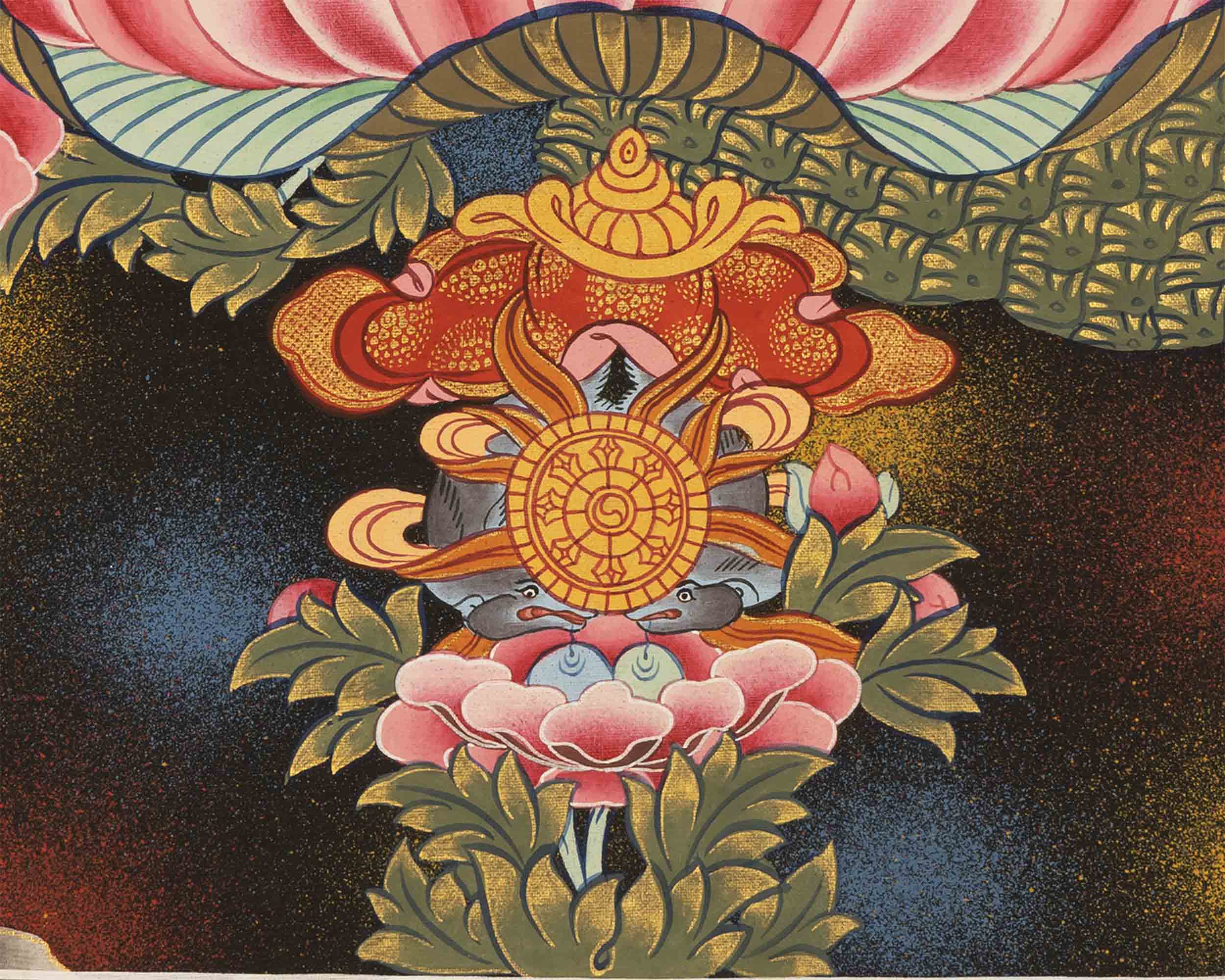 Unique Manjushree Thangka | Religious Wall Hanging Art