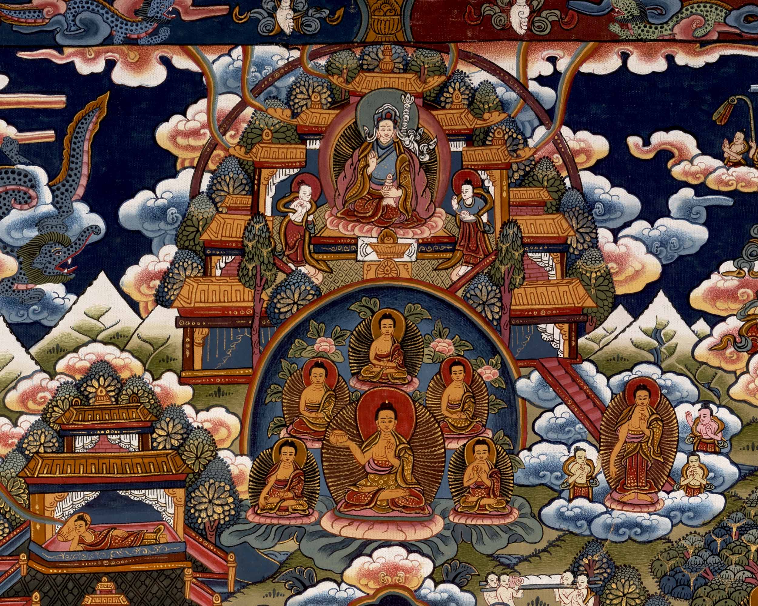 Buddha Life Story Thangka | Wall Decors