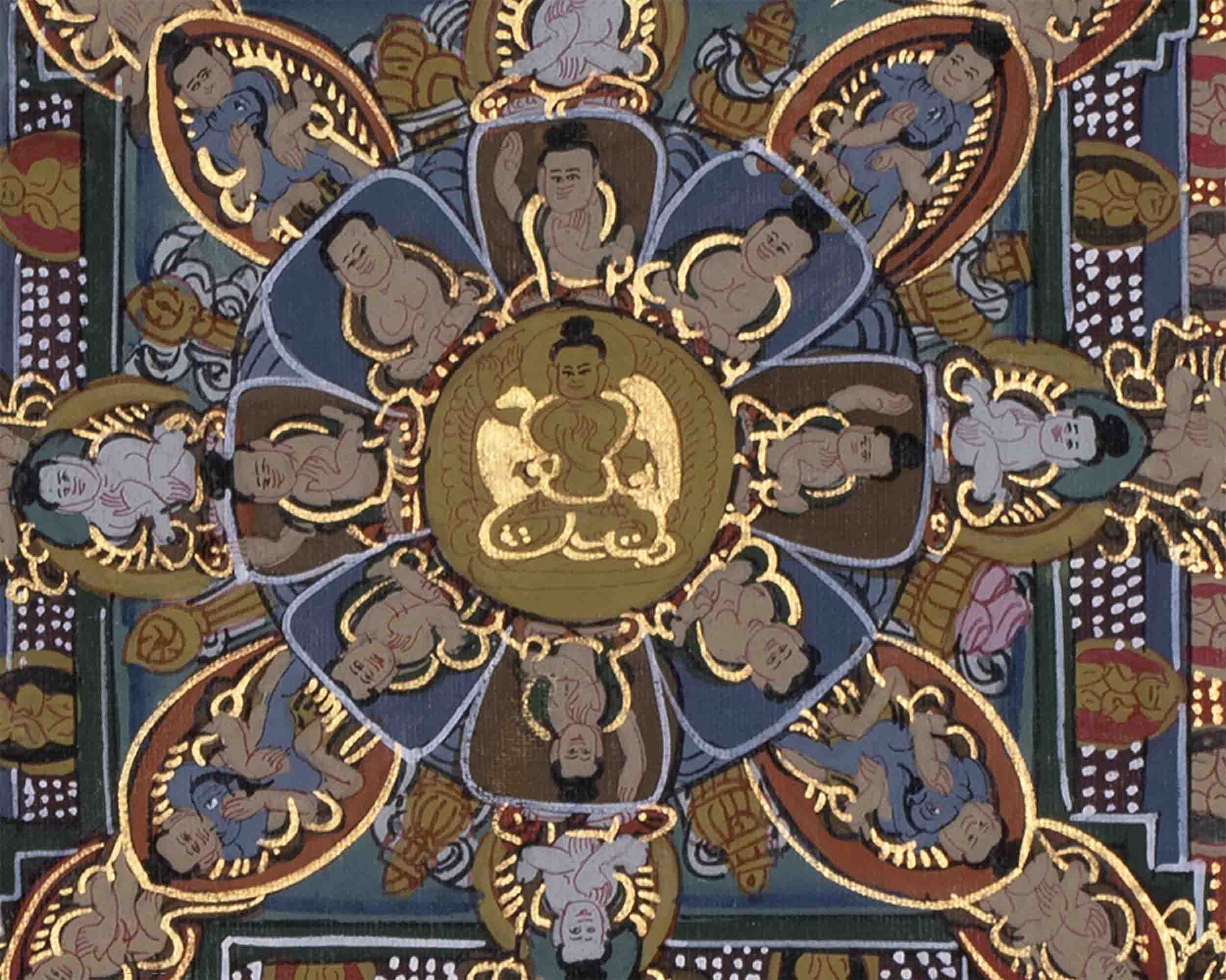 Buddha Mandala Thangka | Handmade Sacred Thangka Painting