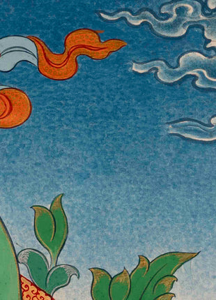 Serenity Embodied: Traditional Buddhist Art Wall Decor with Shakyamuni Buddha Thangka