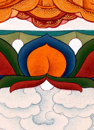 Amitabha Buddha Images Thangka Painting | Hand Painted Art for Meditation