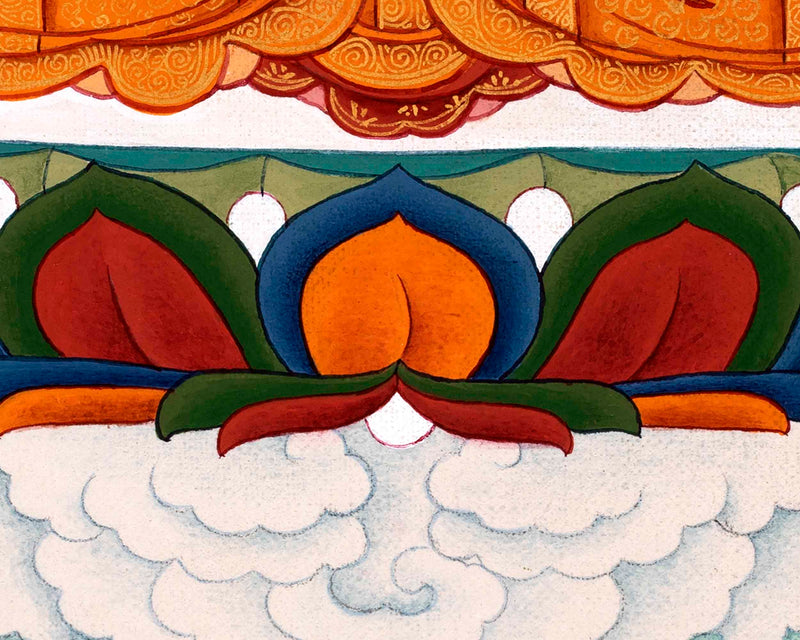 Amitabha Buddha Images Thangka Painting | Hand Painted Art for Meditation
