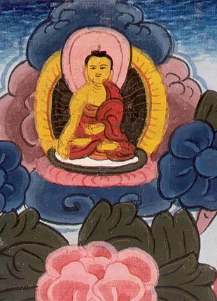 Rare Green Tara Thangka  | Vintage Tibetan Wall Decor