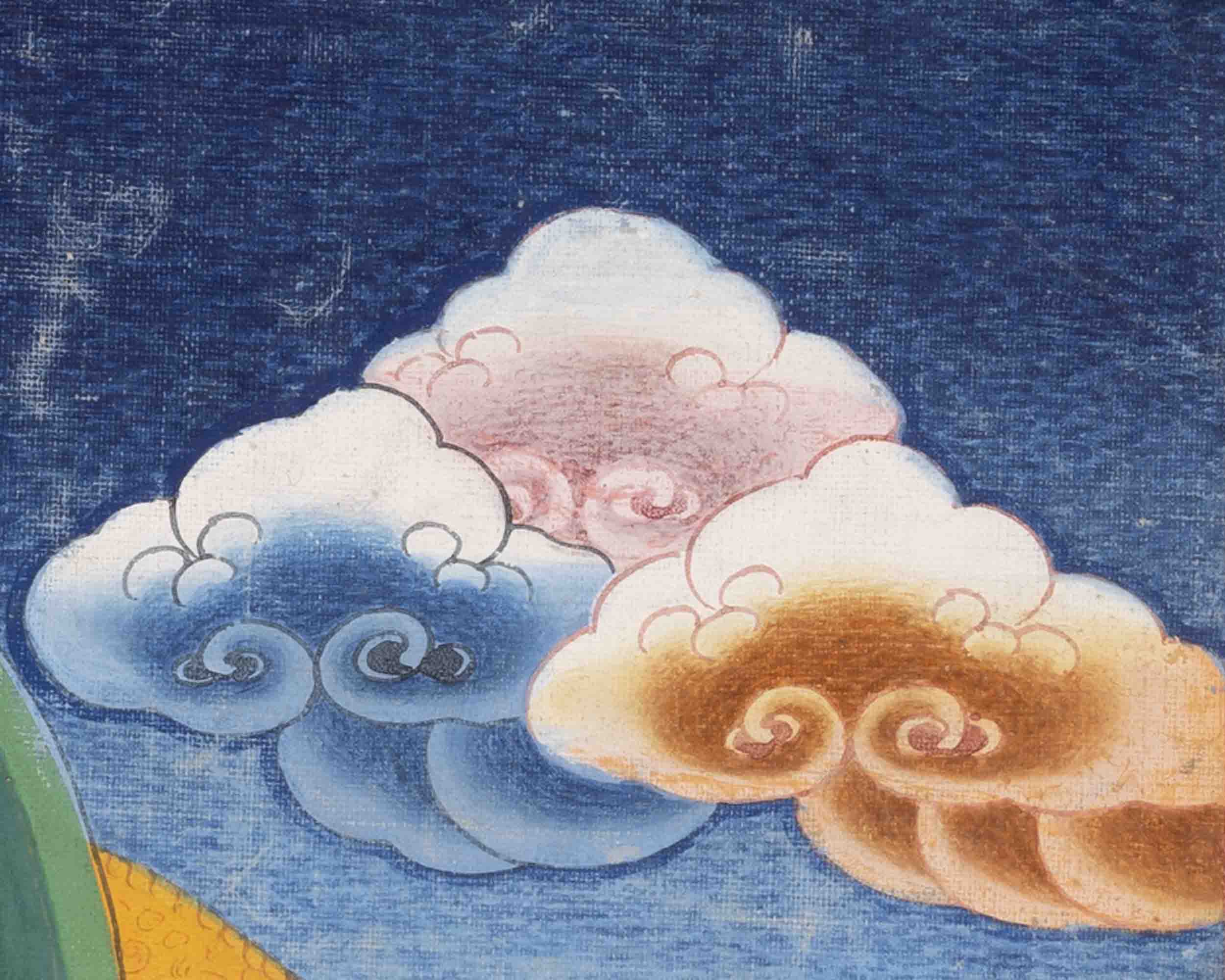 Vintage Shakyamuni Buddha | Traditional Buddhist Thangka | Wall Decors