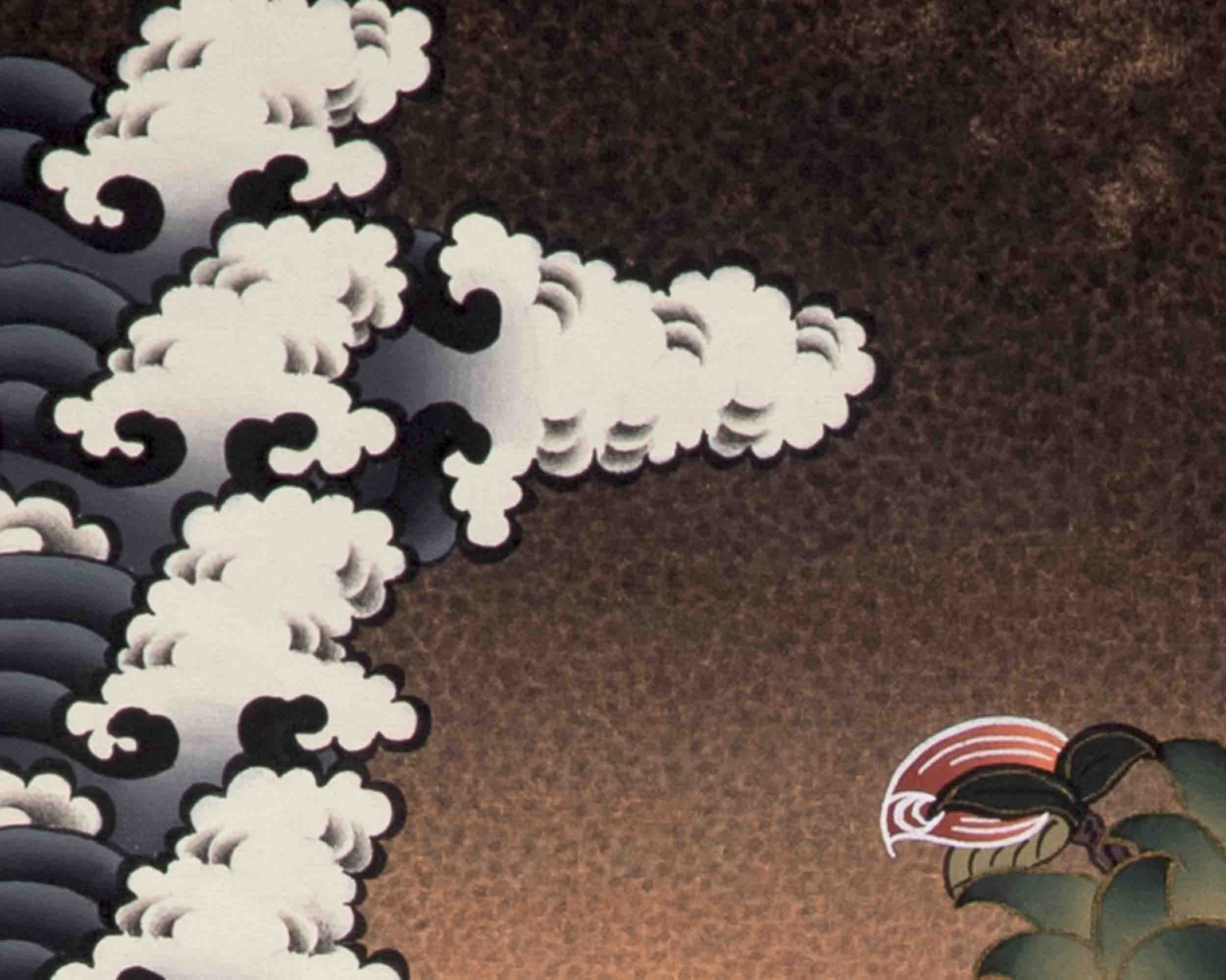 Manjushree With Purple Flower Brocade | Mindfulness Meditation Object