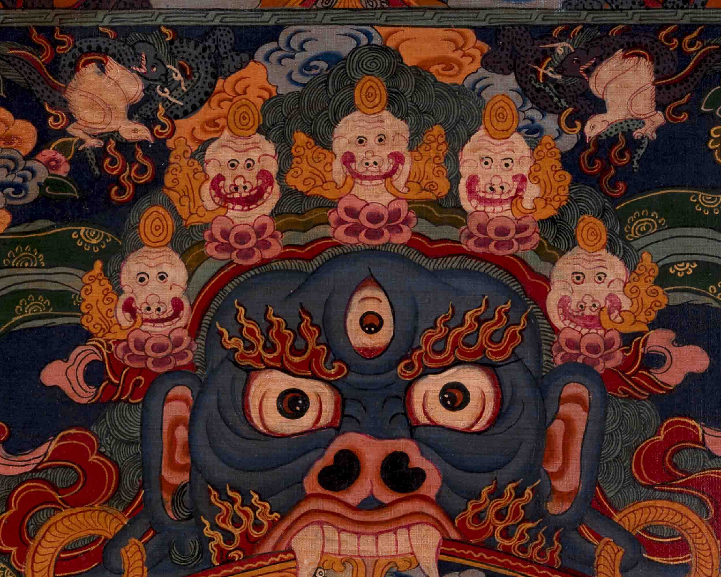 Wheel of Life Thangka | Traditional Tibetan Painting | Wall Decors