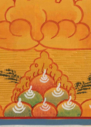 Vajrasattva Painting | Traditional Buddhist Thangka | Wall Hanging Decors