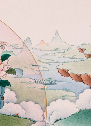 White Tara Goddess Thangka | Traditionally Hand Painted Buddhist Art