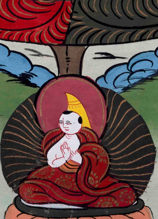 Traditional 3 Mandala Thangka | Religious Buddhist Art | Wall Decors