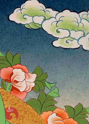 Guru Padmasambhava Thangka | Religious Painting | Wall Decors