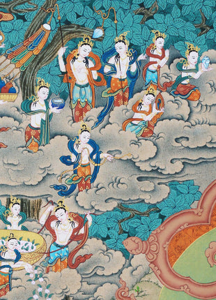 Buddha Shakyamuni Thangka, High Quality Giclee Canvas Print, Digital Print